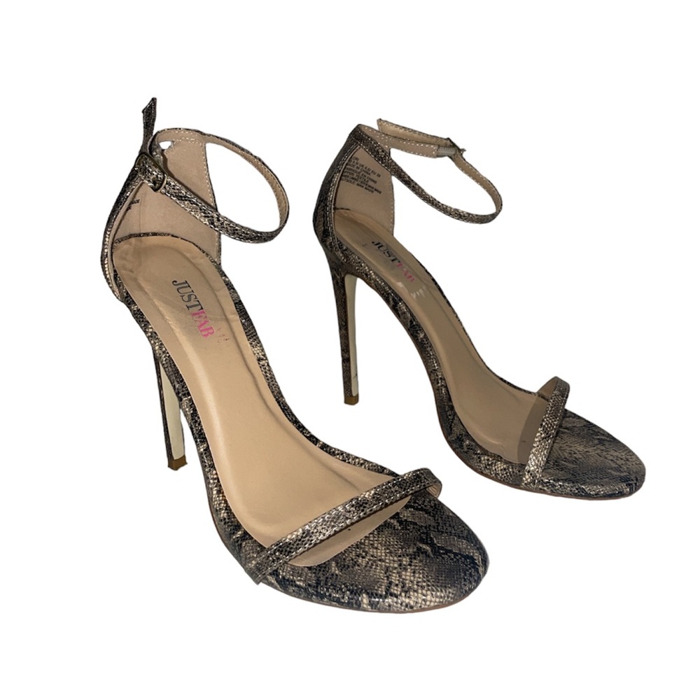 JUST FAB “flori” heels (8.5)